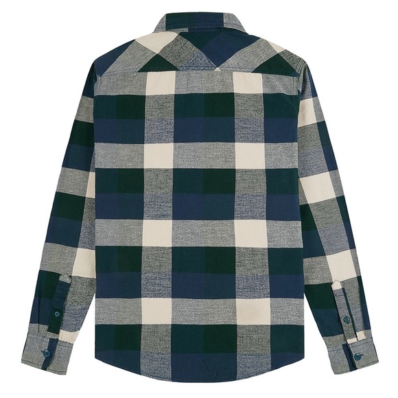 Vans Box checked flannel shirt in navy - Picture 6 of 14